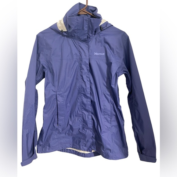 Marmot Air Vented Nylon Shell Hooded Rain Jacket Size S - Picture 1 of 16